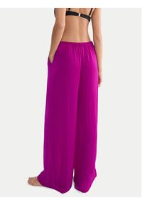Triumph Spodnie materiałowe Summer 10227246 Różowy ciemny Wide Leg. Kolor: różowy. Materiał: satyna #5
