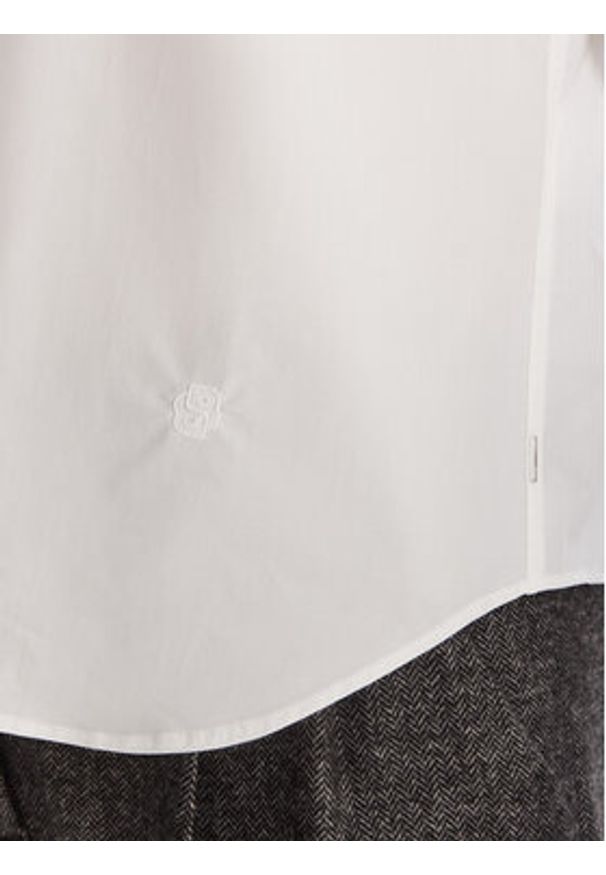BOSS Koszula Bertyna 50543684 Biały Regular Fit. Kolor: biały. Materiał: bawełna