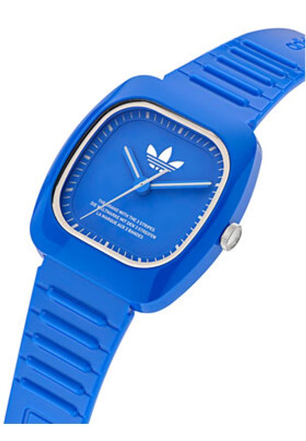Adidas - adidas Zegarek Retro Wave Two AOSY24530 Niebieski. Kolor: niebieski. Styl: retro