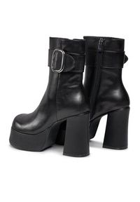 Steve Madden Botki Siren Bootie SM11002628 SM11002628-017 Czarny. Kolor: czarny. Materiał: skóra #7