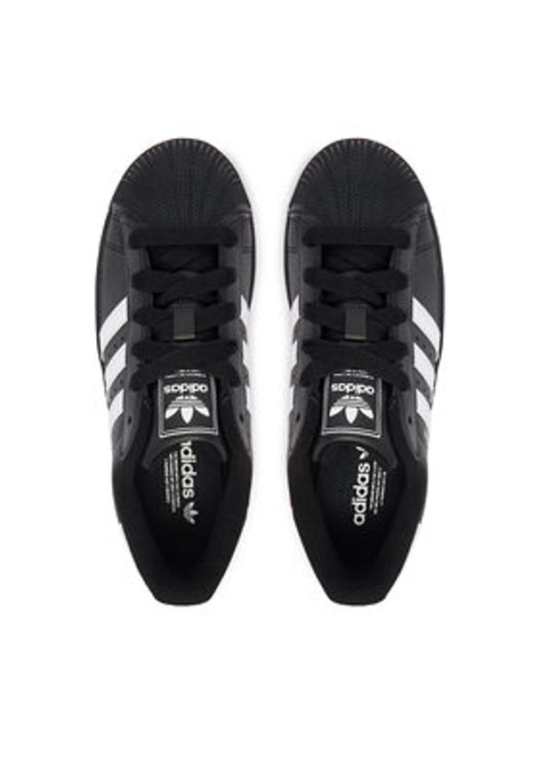 Adidas - adidas Sneakersy Superstar II J JH9977 Czarny. Kolor: czarny. Materiał: skóra. Model: Adidas Superstar