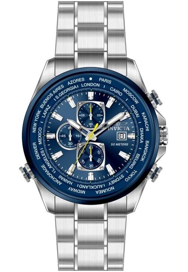 Zegarek Maserati Zegarek Męski Invicta Model 47818 Quartz Blue Dial Steel