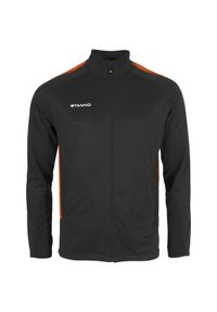 STANNO - Bluza dresowa z pełnym zamkiem błyskawicznym Stanno First. Kolor: czarny, wielokolorowy, pomarańczowy. Materiał: dresówka #1