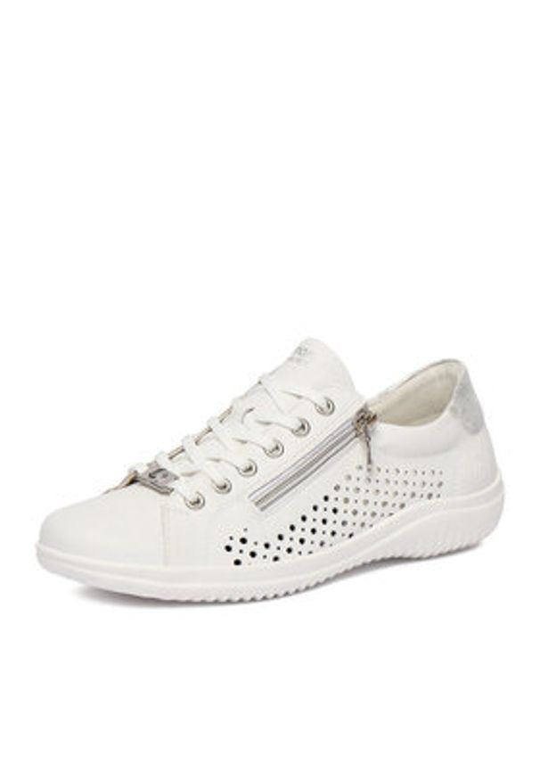 Remonte Sneakersy CEO-D1E08-80 Biały. Kolor: biały. Materiał: syntetyk, skóra