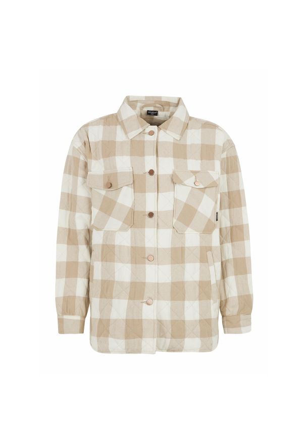 Damska kurtka narciarska Protest PRTOHTA. Kolor: beżowy. Materiał: polar. Sezon: zima. Sport: narciarstwo