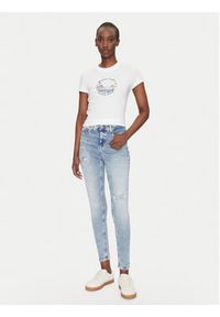 Tommy Jeans T-Shirt Romance DW0DW21342 Écru Slim Fit. Materiał: bawełna #3