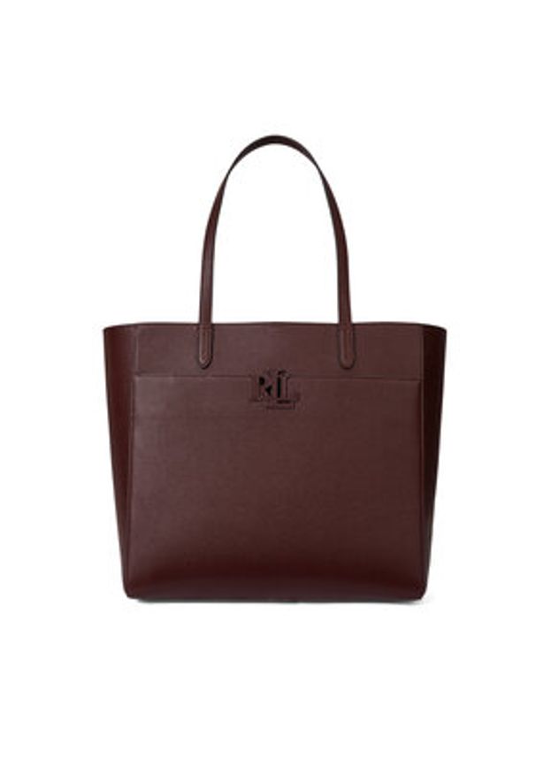 Lauren Ralph Lauren - LAUREN RALPH LAUREN Torebka Large Cameryn 431960183010 Bordowy. Kolor: czerwony. Materiał: skórzane