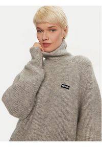 ROTATE Golf Drandy 113128039 Szary Regular Fit. Typ kołnierza: golf. Kolor: szary. Materiał: syntetyk #5