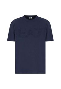 EA7 Emporio Armani T-Shirt 7M000149 AF14772 UB102 Granatowy Regular Fit. Kolor: niebieski. Materiał: bawełna