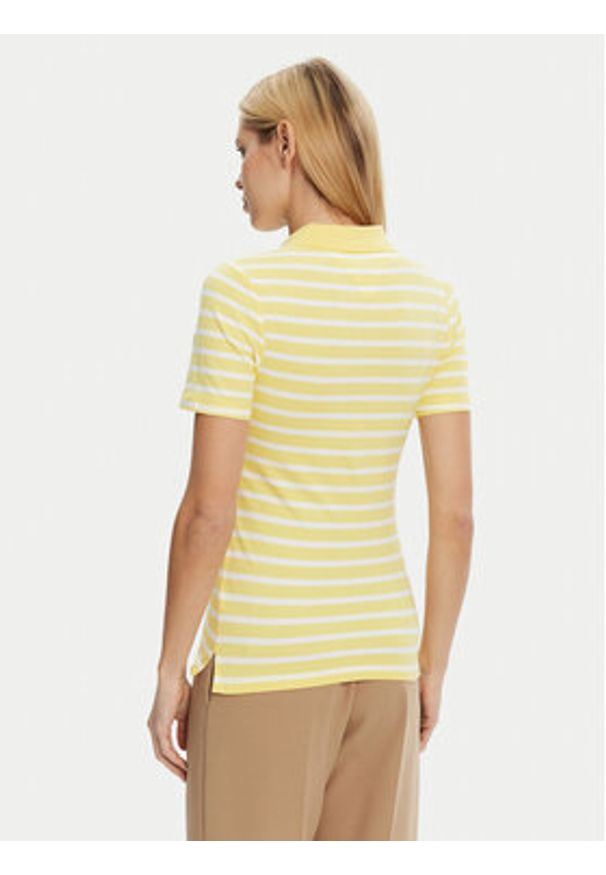 TOMMY HILFIGER - Tommy Hilfiger Polo 1985 WW0WW43225 Żółty Slim Fit. Typ kołnierza: polo. Kolor: żółty. Materiał: bawełna