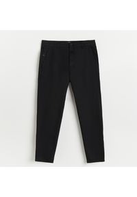 Reserved - Bawełniane spodnie carrot - Czarny. Kolor: czarny. Materiał: bawełna #1