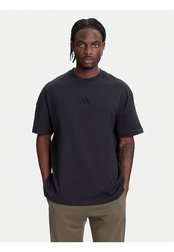 Adidas - adidas T-Shirt ALL SZN IY4150 Czarny Loose Fit. Kolor: czarny. Materiał: bawełna