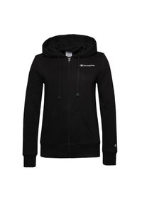 Bluza sportowa damska Champion Hooded Full Zip Sweatshirt. Typ kołnierza: kaptur. Kolor: czarny