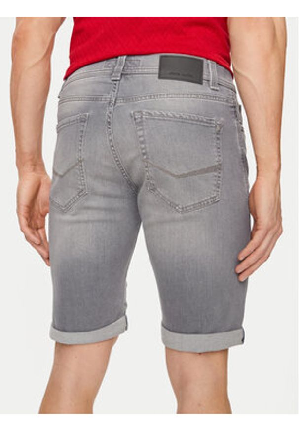 Pierre Cardin Szorty jeansowe C7 34520.8130 Szary Modern Fit. Kolor: szary. Materiał: bawełna