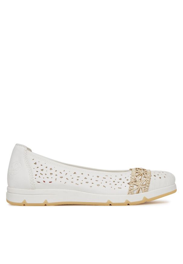 Baleriny Rieker. Kolor: biały