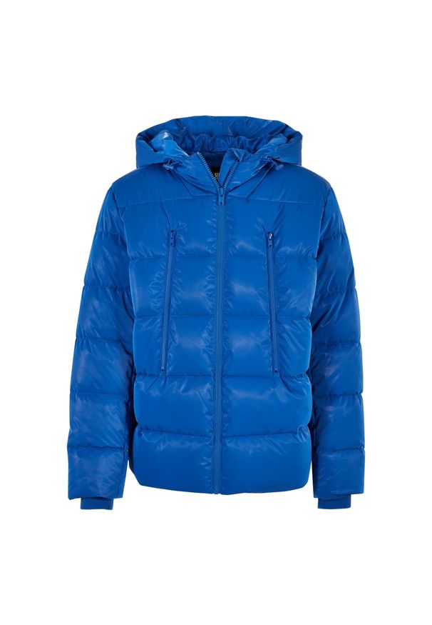 Kurtka puchowa Urban Classics Shark Skin. Kolor: niebieski. Materiał: puch