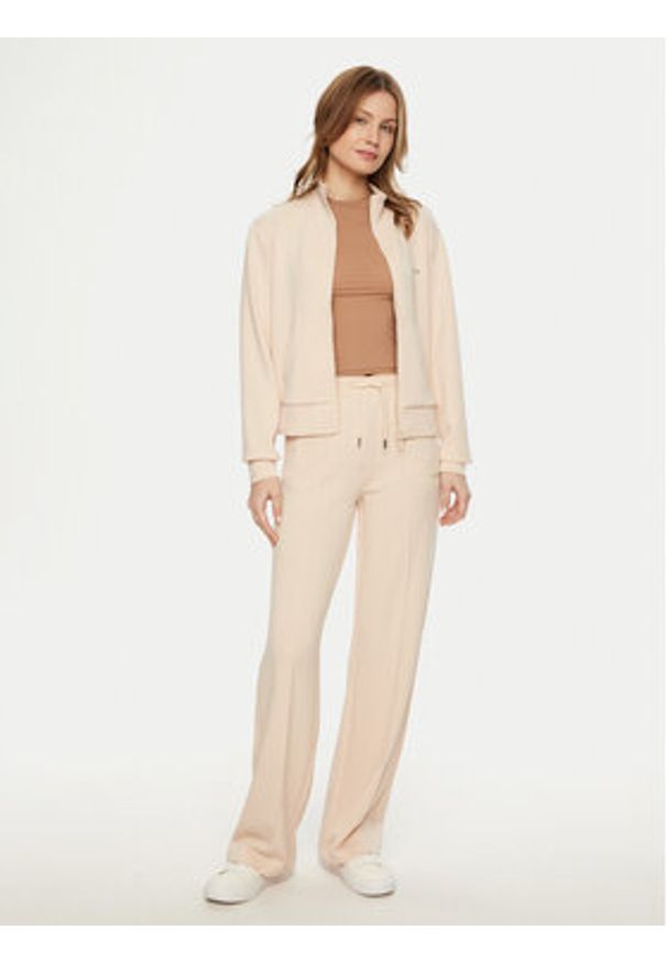 Guess Bluza V5RQ17 KCOB2 Beżowy Regular Fit. Kolor: beżowy. Materiał: syntetyk