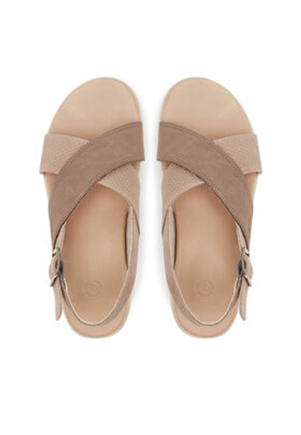 keen - Keen Sandały Elle Luxe 1030523 Beżowy. Kolor: beżowy. Materiał: nubuk, skóra