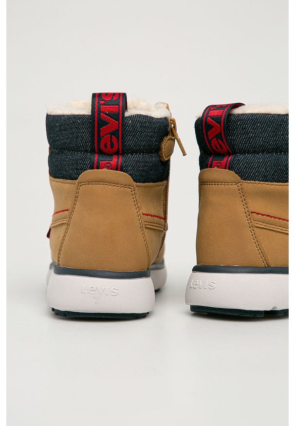 Levi's® - Levi's - Buty dziecięce. Okazja: na spotkanie biznesowe. Nosek buta: okrągły. Zapięcie: sznurówki. Kolor: żółty. Materiał: guma. Styl: biznesowy