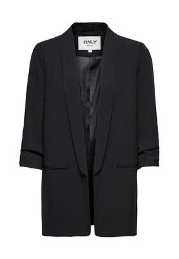 only - ONLY Marynarka Elly 15197451 Czarny Regular Fit. Kolor: czarny. Materiał: syntetyk