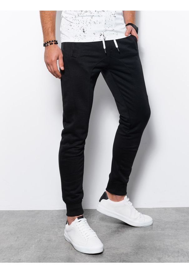 Czarne spodnie Ombre Clothing