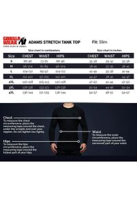 GORILLA WEAR - Adams Elastyczny Top bez rękawów - Czarny. Kolor: czarny. Długość rękawa: bez rękawów. Styl: sportowy