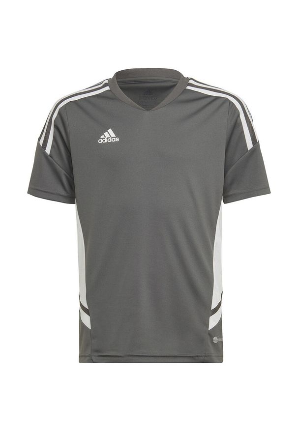 Adidas - Koszulka do piłki nożnej dla dzieci adidas Condivo 22 Jersey. Kolor: szary. Materiał: jersey