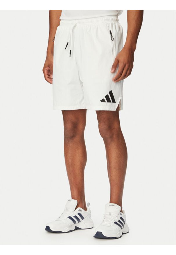 Adidas - adidas Szorty sportowe Z.N.E. KD8489 Biały Regular Fit. Kolor: biały. Materiał: syntetyk. Styl: sportowy