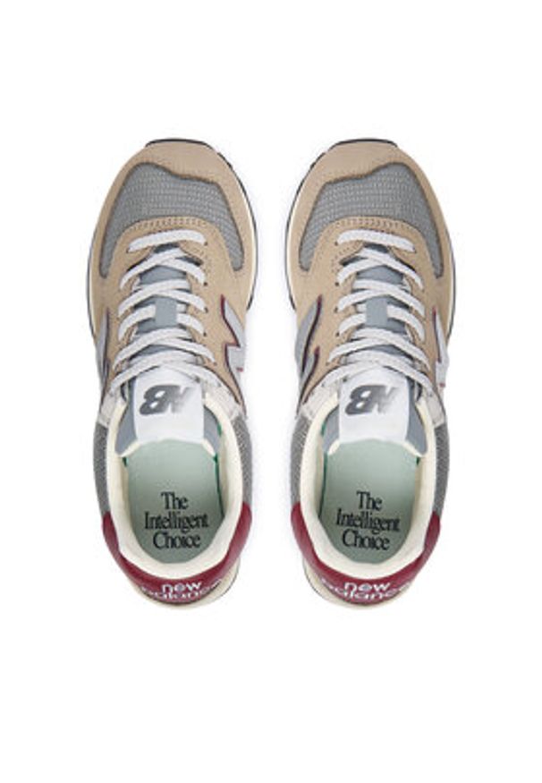 New Balance Sneakersy U574SKB W Brązowy. Kolor: brązowy. Materiał: nubuk, skóra. Model: New Balance 574