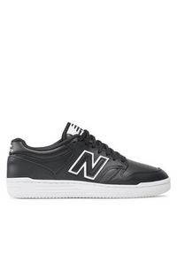 New Balance Sneakersy BB480LBT Czarny. Kolor: czarny. Materiał: skóra
