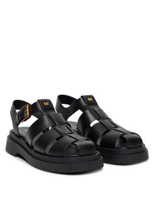 MICHAEL Michael Kors Sandały Indy 40T5IDFS3L Czarny. Kolor: czarny. Materiał: skóra