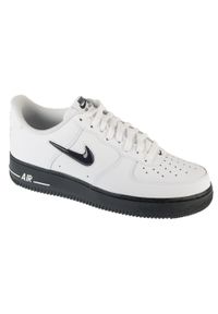 Nike - Buty sportowe Sneakersy męskie, Air Force 1 '07 Low Jewel. Kolor: biały. Model: Nike Air Force. Sport: turystyka piesza