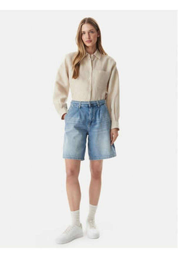 JOOP! Jeans Szorty jeansowe Eike 30102876 Niebieski. Kolor: niebieski. Materiał: bawełna