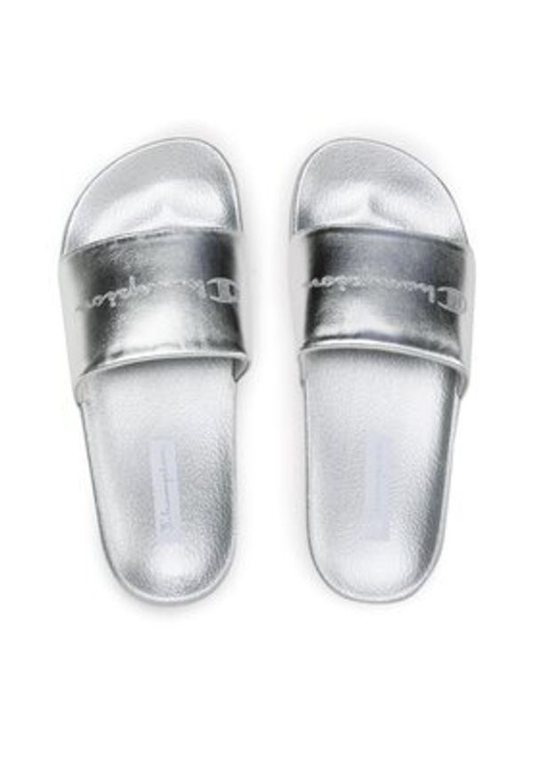 Champion Klapki S11562-EM007 Srebrny. Kolor: srebrny. Materiał: syntetyk