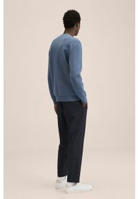Mango Man sweter Luxus męski lekki. Okazja: na co dzień. Kolor: niebieski. Materiał: włókno. Długość rękawa: długi rękaw. Długość: długie. Styl: casual #2
