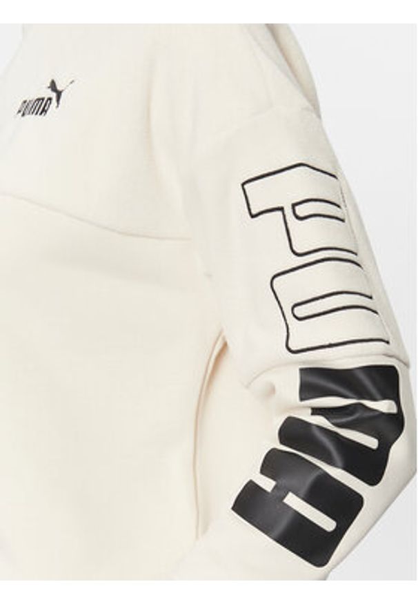 Puma Bluza Puma Power 676027 Écru Regular Fit. Materiał: syntetyk