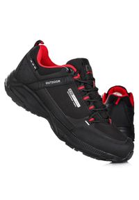 Buty damskie sportowe trekkingowe DK PREDATOR SOFTSHELL. Kolor: czerwony, czarny, wielokolorowy. Materiał: softshell #1