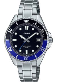 Zegarek Casio Zegarek marki Casio model MDV-10D kolor Szary. Akcesoria męski. Sezon: Cały rok NoSize. Kolor: szary #1