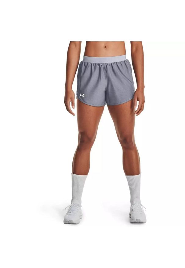 Spodenki krótkie damskie Under Armour Fly By 2.0 Short. Kolor: szary. Długość: krótkie