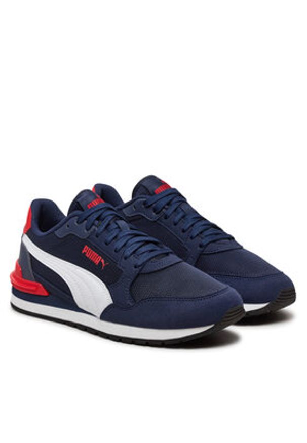 Puma Sneakersy St Runner v4 Mesh Jr 399876 02 Granatowy. Kolor: niebieski. Materiał: zamsz, skóra