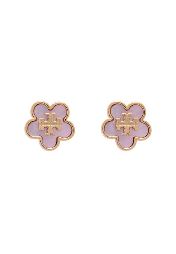 Tory Burch Kolczyki Mop Stud Earrings 157351 Różowy. Materiał: metalowe. Kolor: różowy