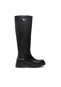 Tommy Jeans Kozaki Tjw Long Shaft Boot EN0EN02627 Czarny. Kolor: czarny. Materiał: skóra #1