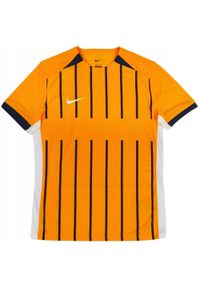 Nike - Męska Koszulka DriFIT. Kolor: czarny, pomarańczowy, wielokolorowy, żółty. Sport: turystyka piesza