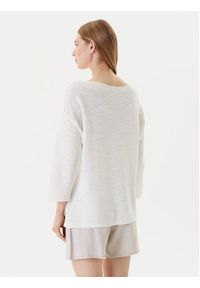 United Colors of Benetton - United Colors Of Benetton Sweter 115GD10CT Biały Boxy Fit. Kolor: biały. Materiał: bawełna #2