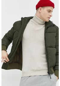 Superdry kurtka męska kolor zielony zimowa. Okazja: na co dzień. Typ kołnierza: kaptur. Kolor: zielony. Materiał: włókno. Sezon: zima. Styl: casual #6