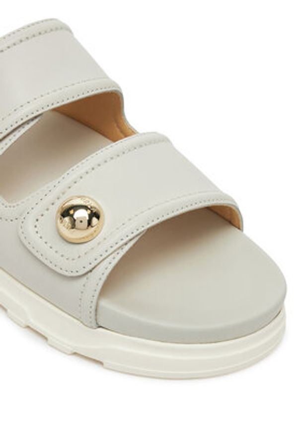 Furla Klapki Sfera YJ54SFE Y62000 1704S Écru. Materiał: skóra