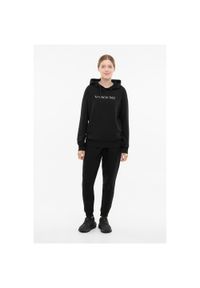 Viking - Bluza damska VIKING Team Wear Lady Bamboo z kapturem. Typ kołnierza: kaptur. Kolor: czarny. Styl: sportowy. Sport: turystyka piesza #1