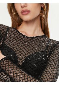 Elisabetta Franchi Body BO-014-42E2-6001 Czarny Slim Fit. Kolor: czarny. Materiał: syntetyk #3