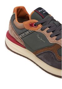 Pepe Jeans Sneakersy Buster Pro M PMS60027 Khaki. Kolor: brązowy. Materiał: materiał #6