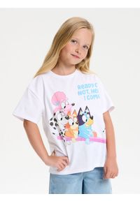 Sinsay - Koszulka z krótkim rękawem Bluey - biały. Kolor: biały. Długość rękawa: krótki rękaw. Długość: krótkie #1